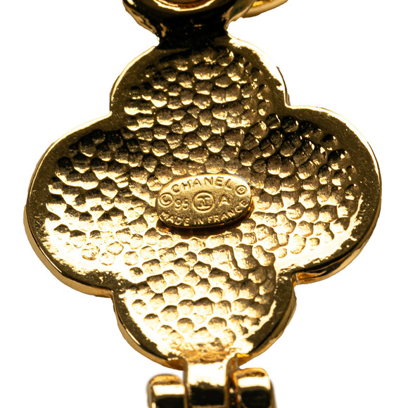 Pre-Loved Chanel Gold Plated Double Chain CC Pendant Necklace